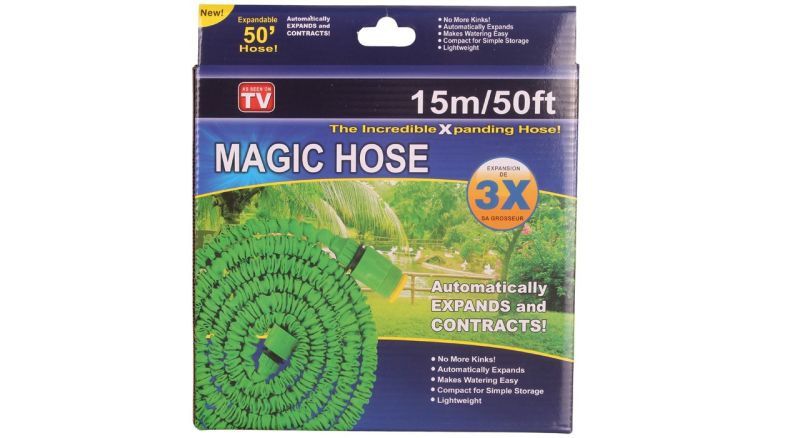 شلنگ آب جادویی مجیک هوس 15 متری همراه با سری آبپاش