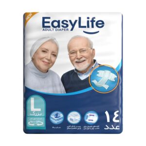 پوشینه بزرگسال چسبی ایزی لایف سایز بزرگ (Large) – بسته 14 عددی