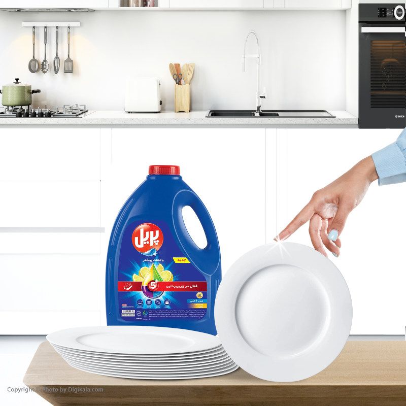 مایع ظرفشویی پریل با رایحه لیمو حجم 3.75 لیتر (گالنی)